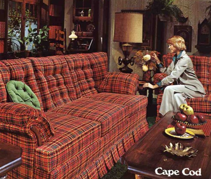 1970s 70s bicentennial ethan couches ugly revival heck grandparents rooms 60s came retrorenovation loud colorfully renovation century anymore armoirs nobody